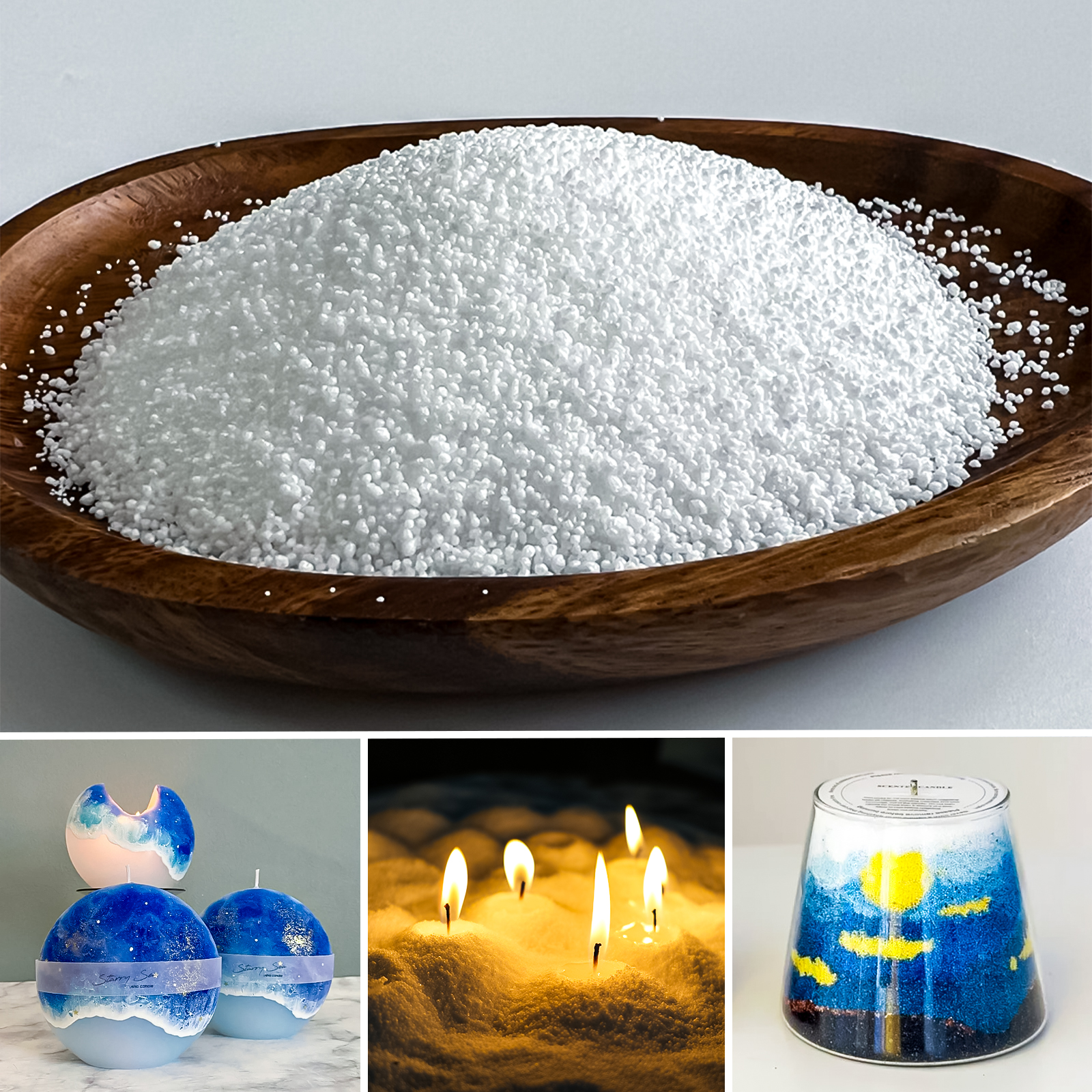 Candle Making Scents - 500g-1kg Sand Wax Ice Flower Wax