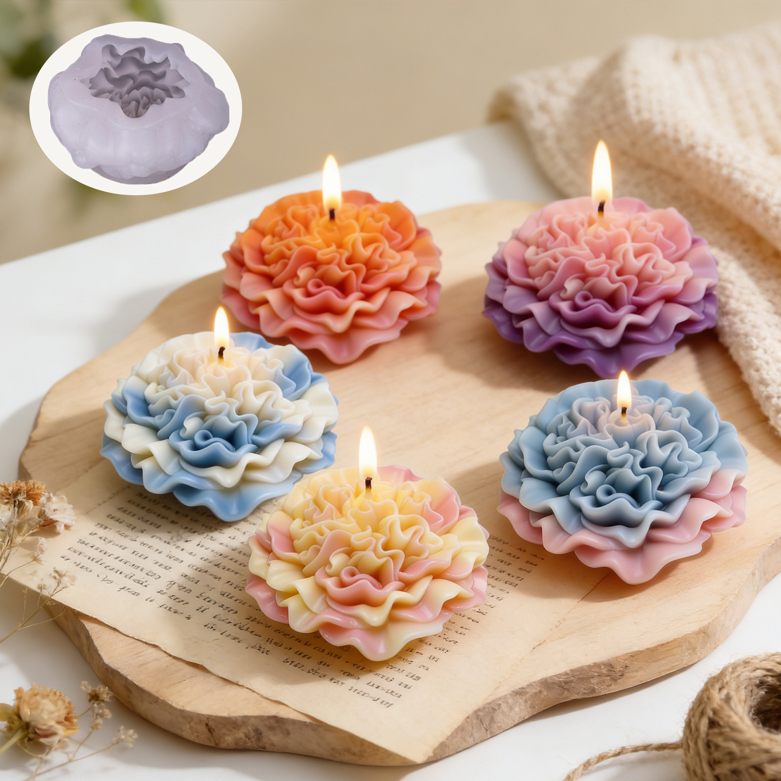 Candle Making Workshops - Fondant Baking Mold Scented Scented Candle