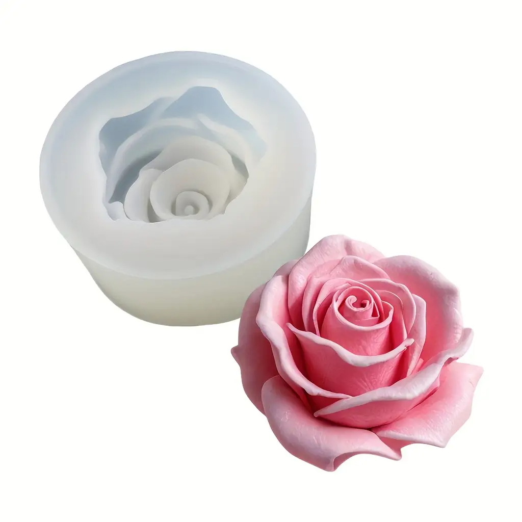 1 Rose Silicone Candle Mold -  - Candle Making Process review and price