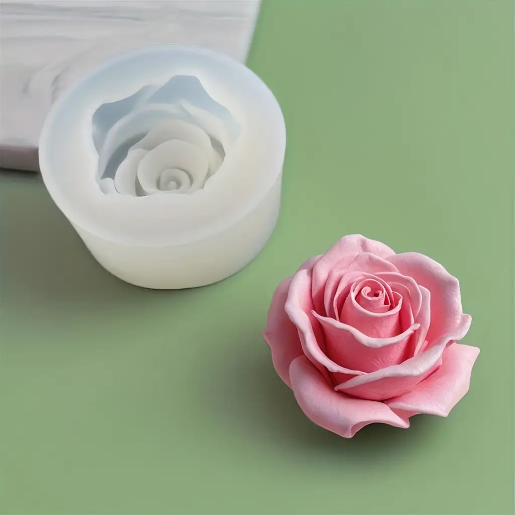 1 Rose Silicone Candle Mold -  - Candle Making Process review and price