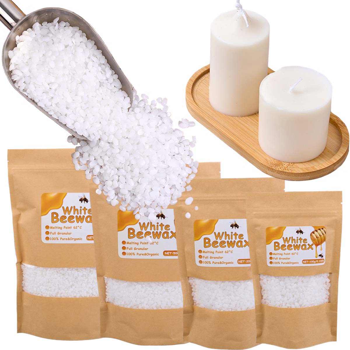 White Beeswax Pure Natural Gra - Candle Making Scents review and price