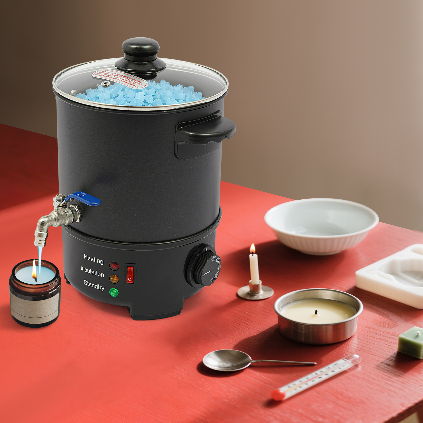 5L/1.32Gal Wax Melter, Temp Ad - Candle Making Workshops review and price