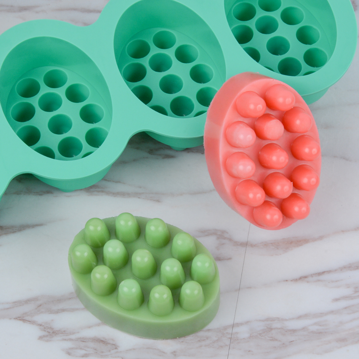 4 Hole Oval Massage Soap Silic - Candle Making Kits review and price